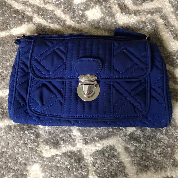 Vera Bradley Handbags - COBALT BLUE Vera Bradley Pushlock Wristlet